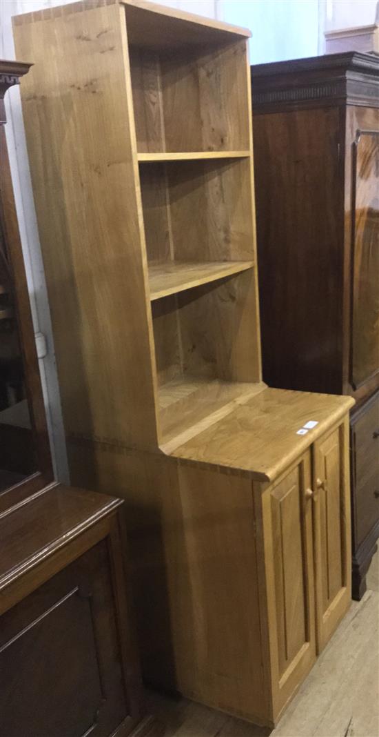 Modern Cotswold School walnut bookcase